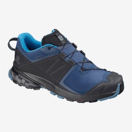 Salomon XA WILD GTX Mens Trail Running Shoes Blue UK HXTE